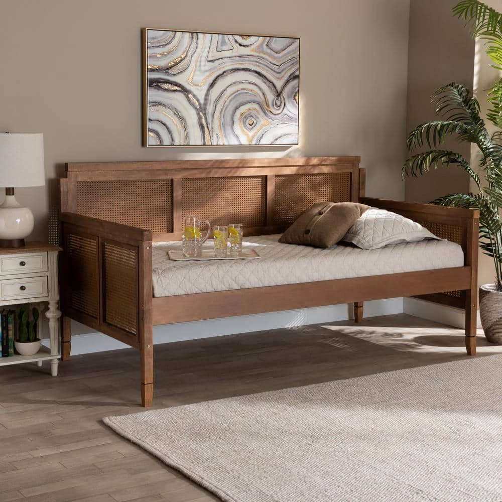 Toveli Ash Walnut Twin Daybed by Baxton Studio - Image 8