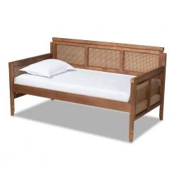 Toveli Ash Walnut Twin Daybed by Baxton Studio