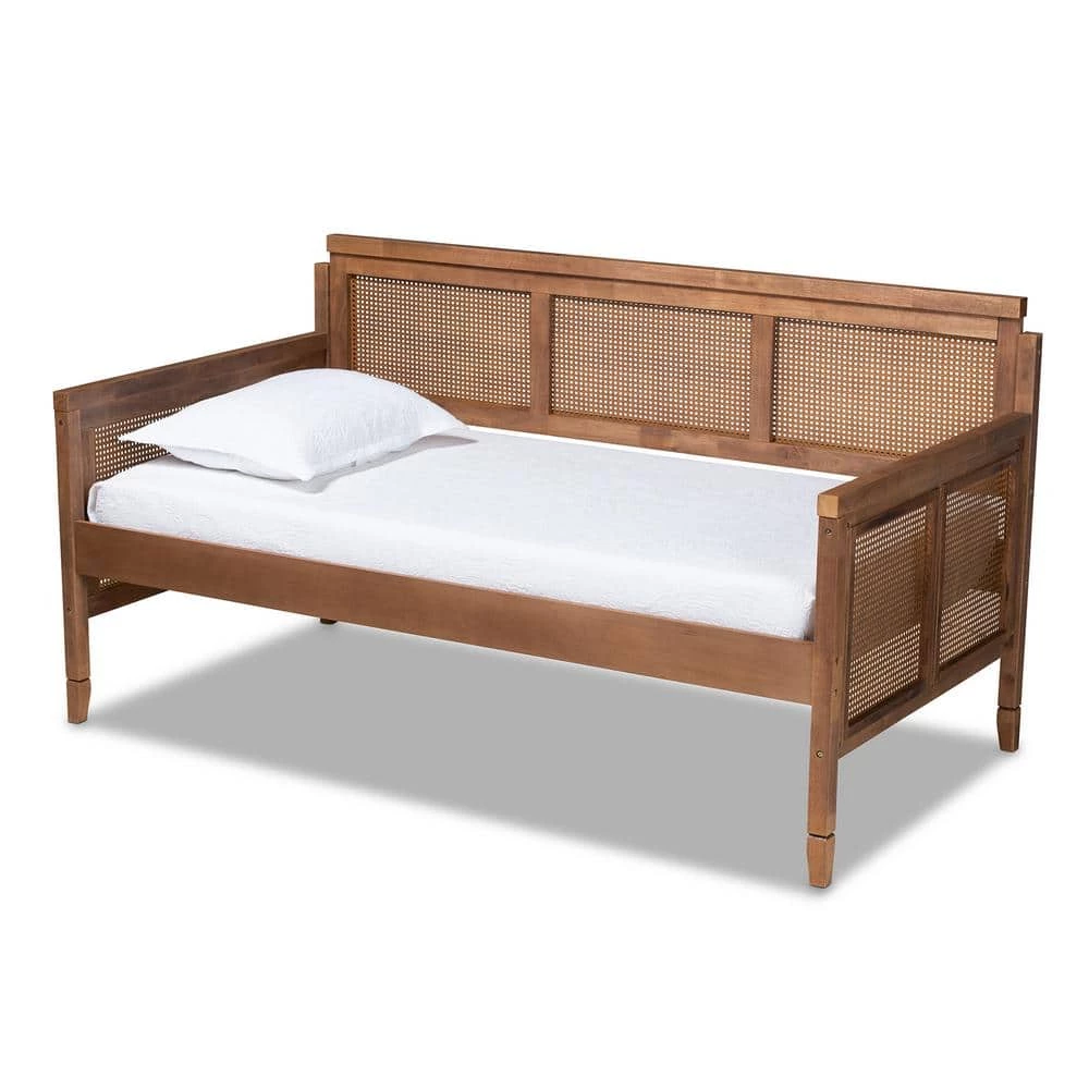 Toveli Ash Walnut Twin Daybed by Baxton Studio