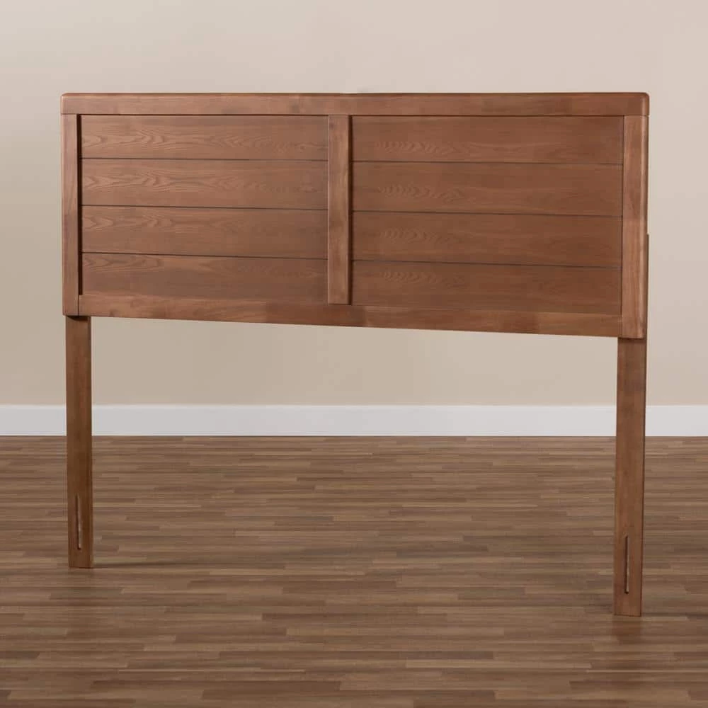Seren Ash Walnut Queen Headboard by Baxton Studio - Image 4