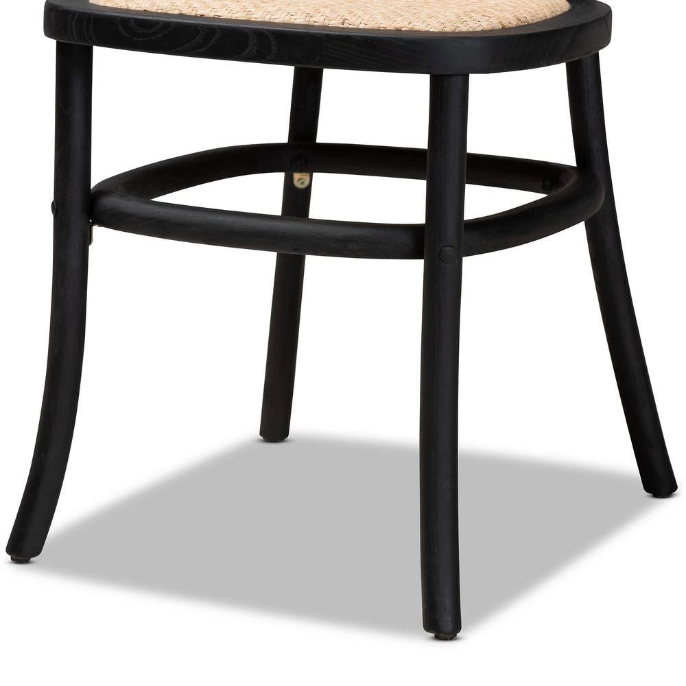 Garold Beige and Black Dining Chair (Set of 2) by Baxton Studio - Image 5