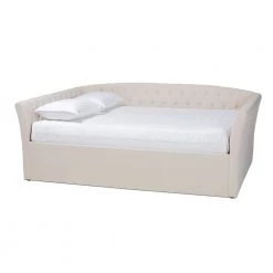 Delora Beige Queen Daybed by Baxton Studio