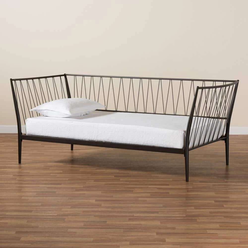 Lysa Black Twin Size Daybed by Baxton Studio - Image 6
