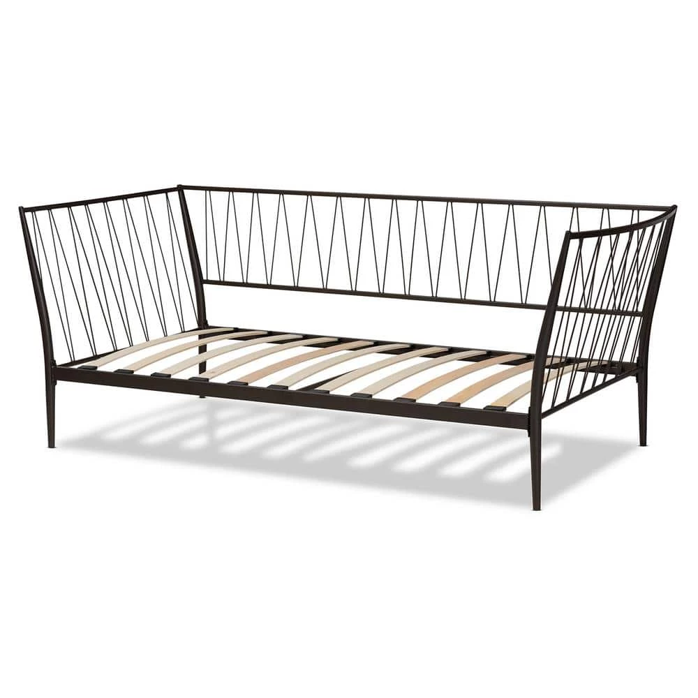 Lysa Black Twin Size Daybed by Baxton Studio - Image 3