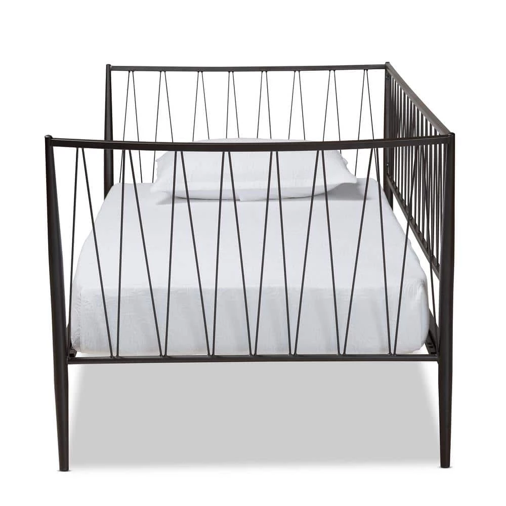 Lysa Black Twin Size Daybed by Baxton Studio - Image 2