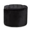 Livana Black Storage Ottoman by Baxton Studio