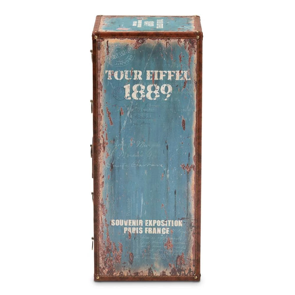 Alba Blue Storage Cabinet by Baxton Studio - Image 2