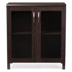 Sintra Dark Brown Storage Cabinet by Baxton Studio