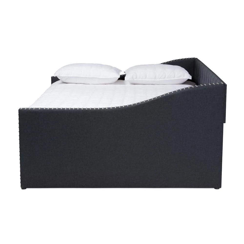 Haylie Dark Gray Full Daybed by Baxton Studio - Image 2