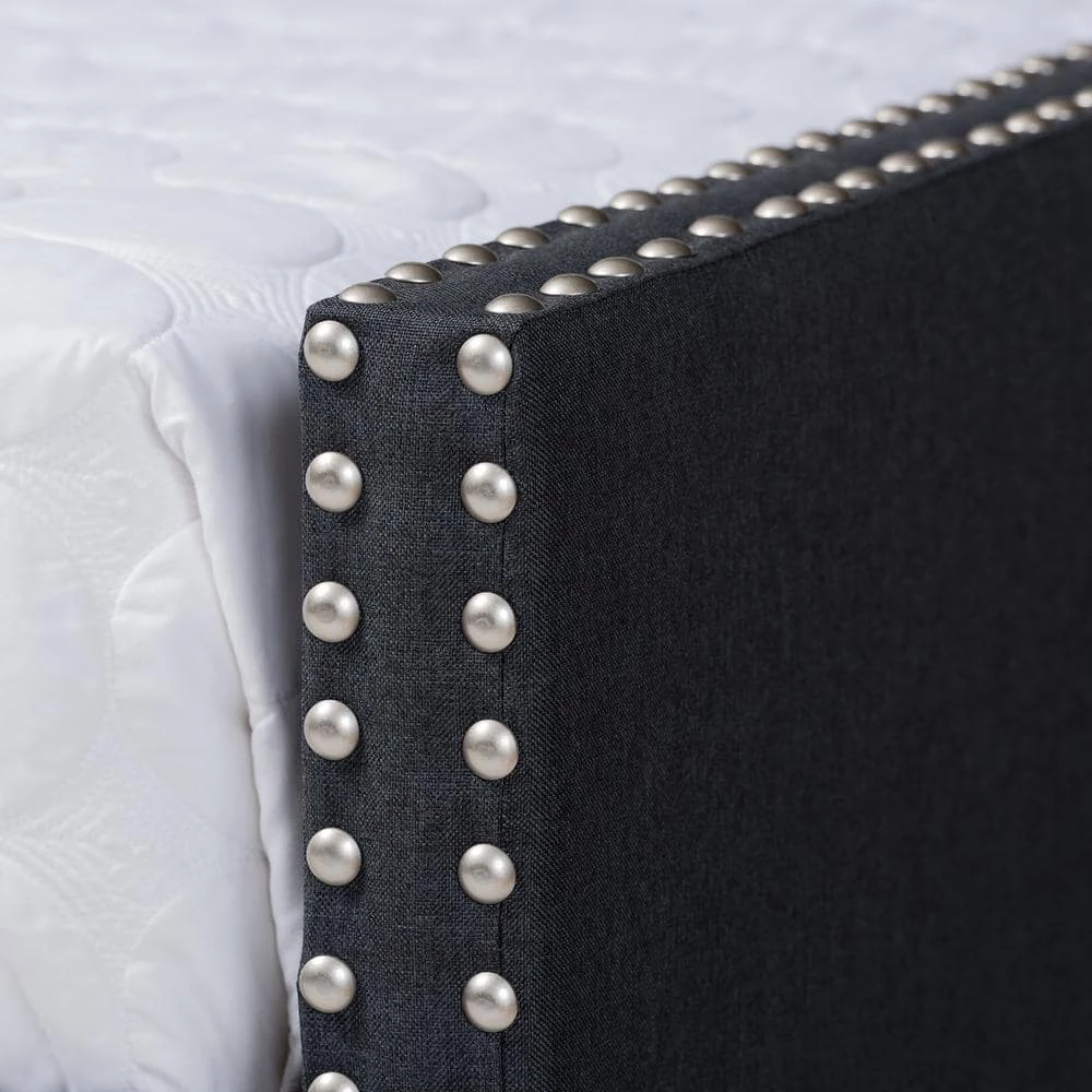 Haylie Dark Gray Full Daybed by Baxton Studio - Image 6