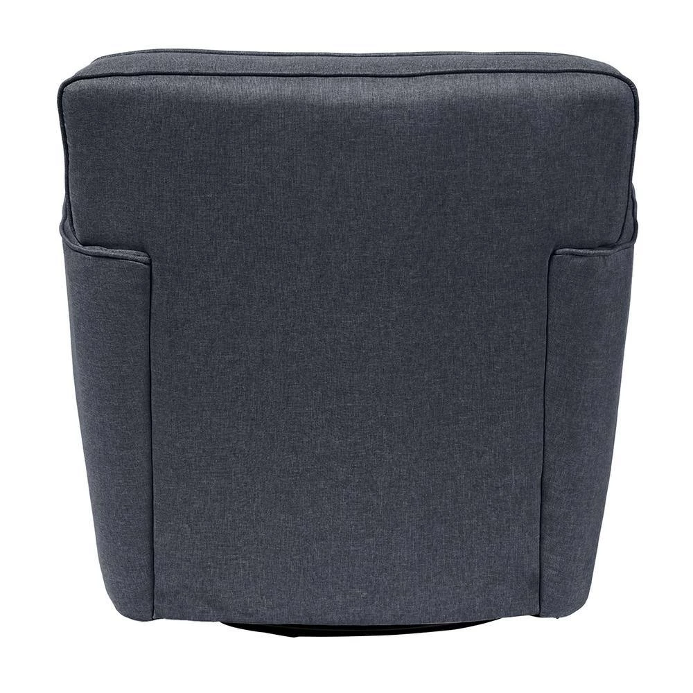 Canberra Contemporary Gray Fabric Upholstered Accent Chair by Baxton Studio - Image 6