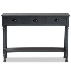 Garvey 45.3 in. Grey Rectangle Wood Console Table by Baxton Studio