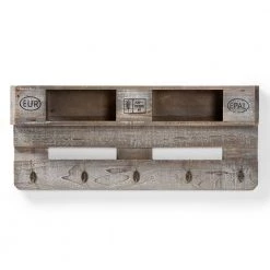 Ferguson Grey Oak Coat Hanger by Baxton Studio