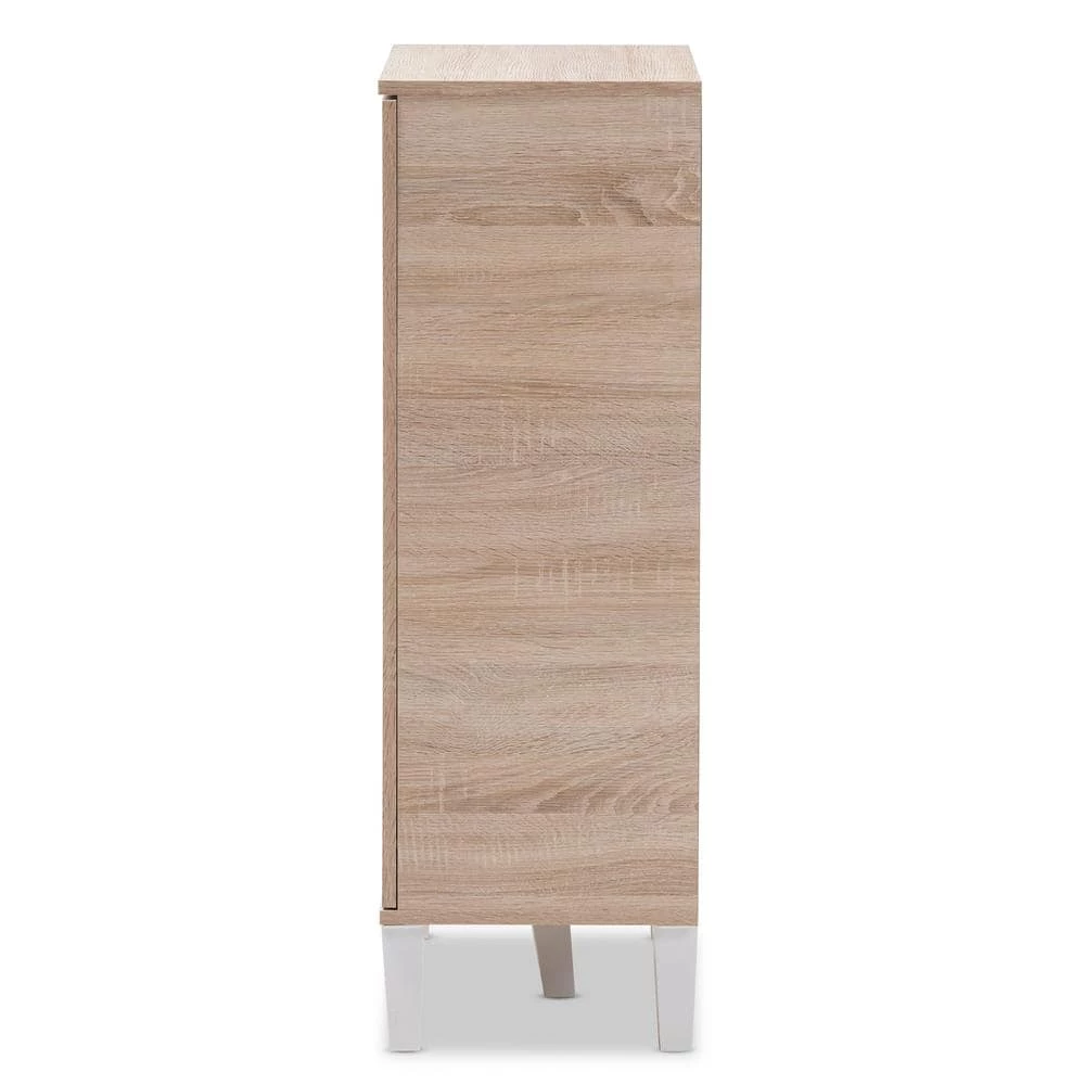 Adelina Light Brown Wood Storage Cabinet by Baxton Studio - Image 7