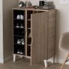 Adelina Light Brown Wood Storage Cabinet by Baxton Studio