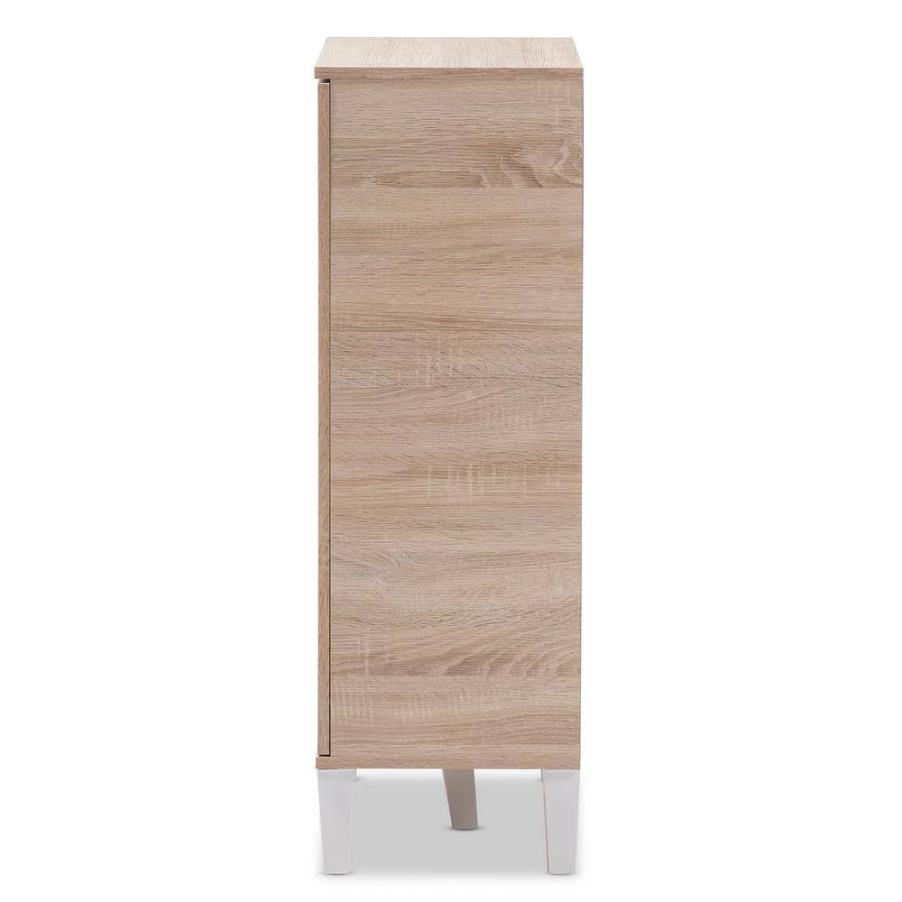 Adelina Light Brown Wood Storage Cabinet by Baxton Studio - Image 2