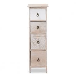 Seanna Multi-Colored Accent Storage Cabinet by Baxton Studio