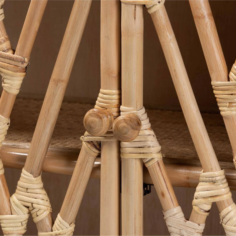 Shena Natural Brown Storage Cabinet by Baxton Studio - Image 6