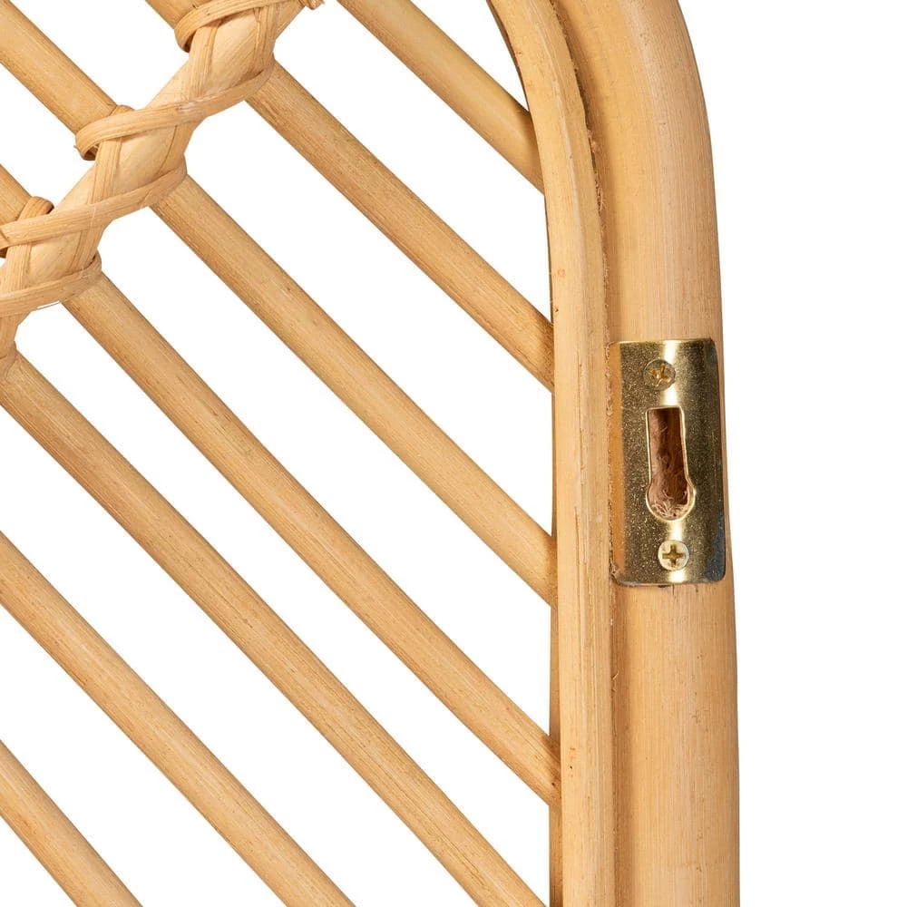 Sakina Brown Queen Size Headboard by Baxton Studio - Image 4