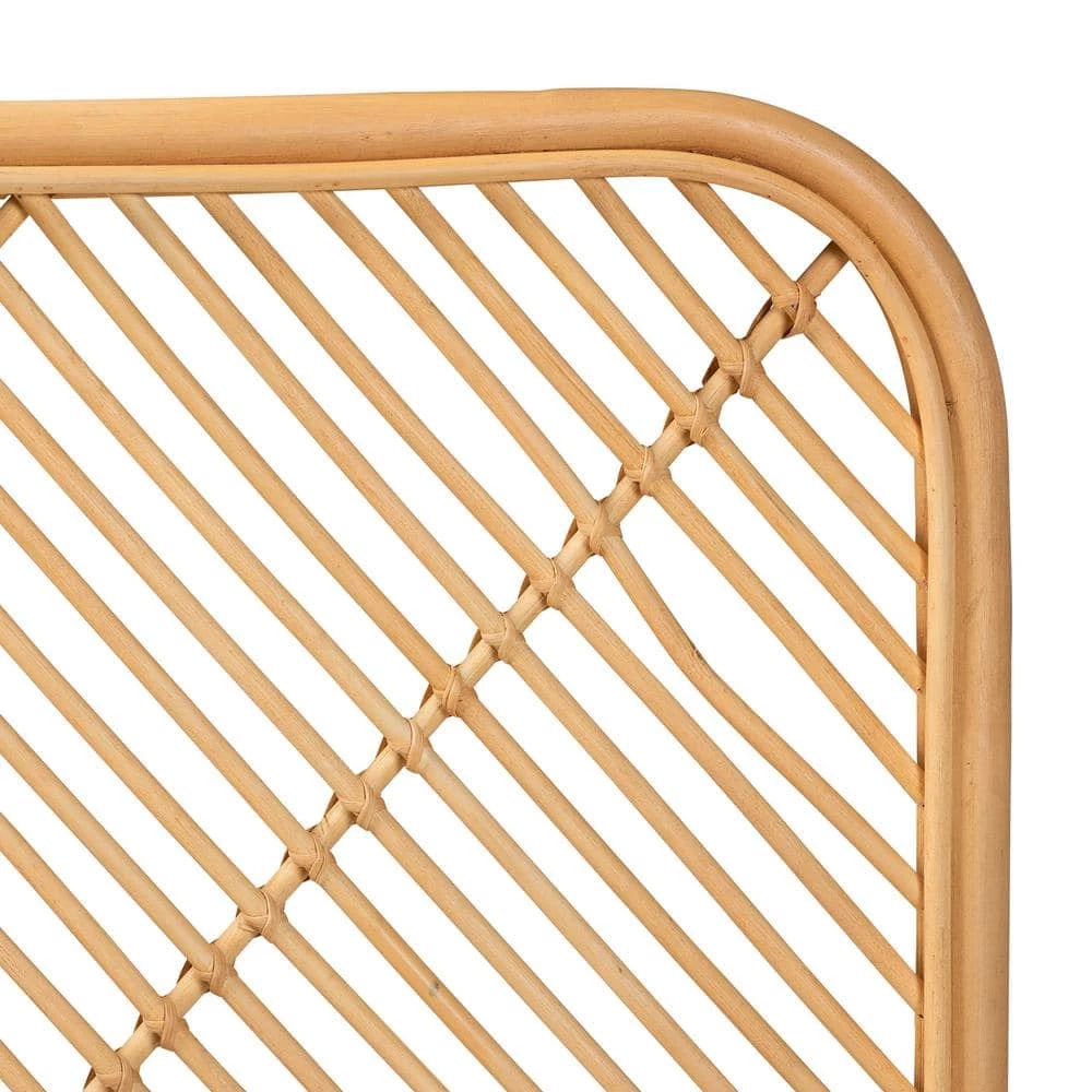 Sakina Brown Queen Size Headboard by Baxton Studio - Image 3