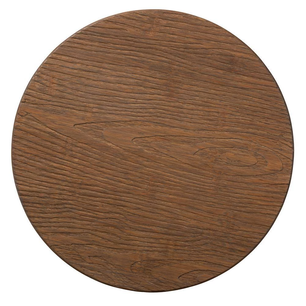 Aline 28 in. Oak Brown and Rust Bar Stool by Baxton Studio - Image 6