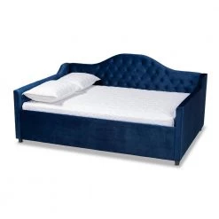 Perry Royal Blue Full Daybed by Baxton Studio