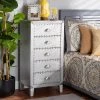 Carel Silver Storage Cabinet by Baxton Studio