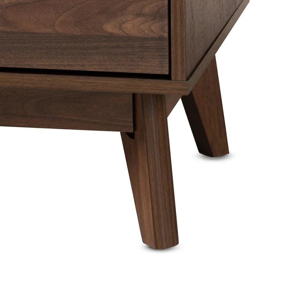 Lena 6-Drawer Walnut Dresser by Baxton Studio - Image 8