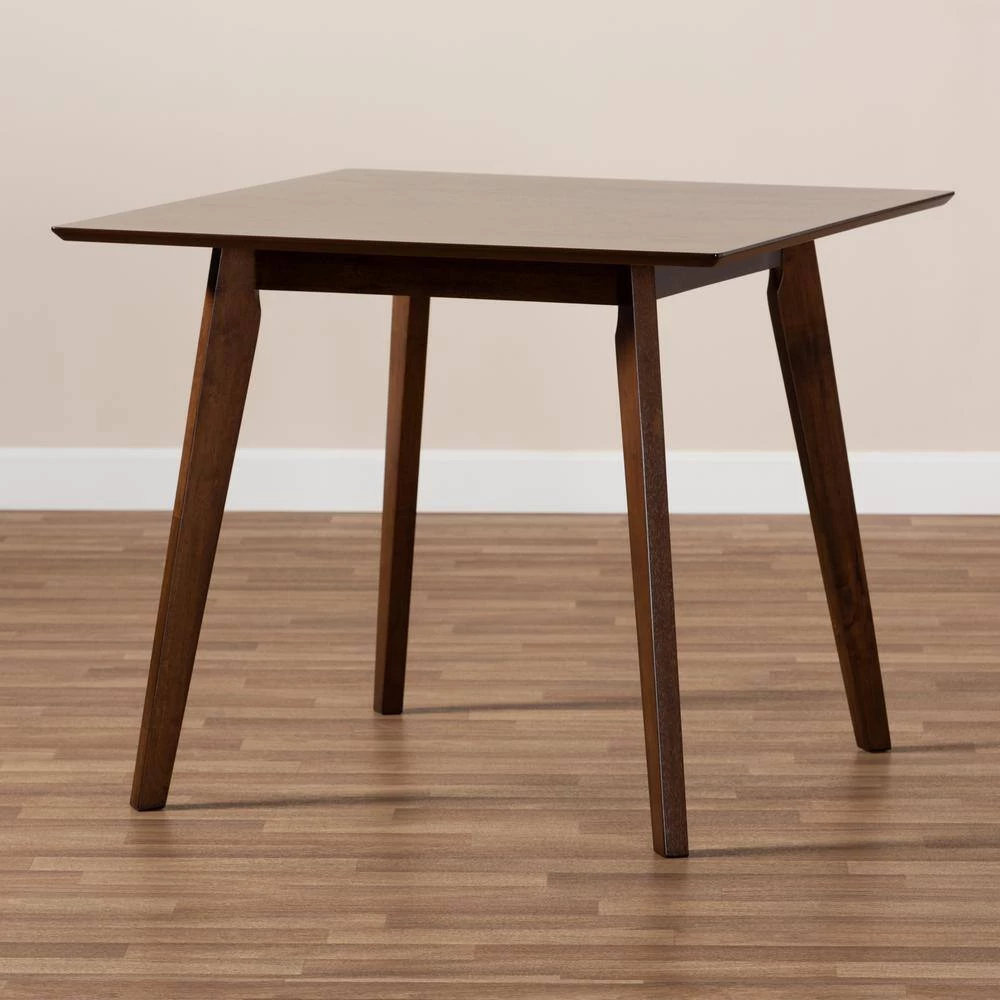 Pernille Walnut Dining Table by Baxton Studio - Image 6
