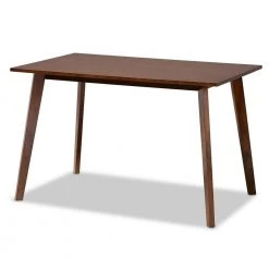Britte Walnut Dining Table by Baxton Studio