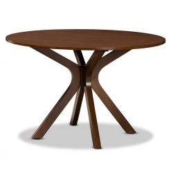 Kenji Walnut Dining Table by Baxton Studio