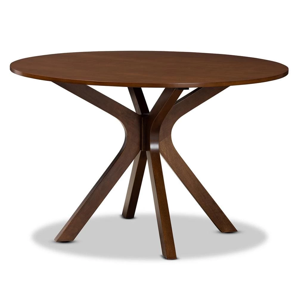 Kenji Walnut Dining Table by Baxton Studio