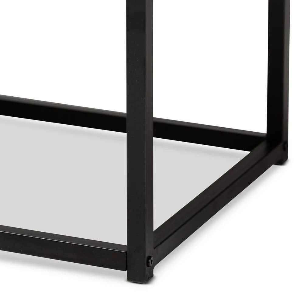 Bardot Brown Bench (17.7 in. H x 39.4 in. W x 15.7 in. D) by Baxton Studio - Image 4