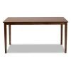 Eveline Walnut Brown Dining Table by Baxton Studio