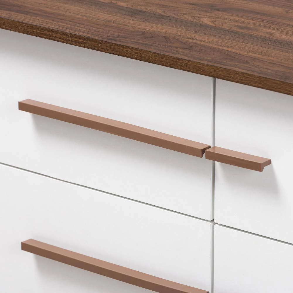 Mette 6-Drawer White Dresser by Baxton Studio - Image 7