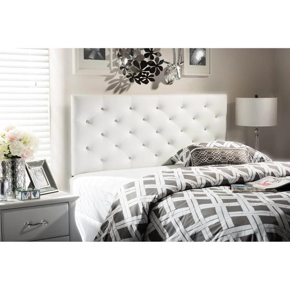 Viviana White Queen Headboard by Baxton Studio - Image 7