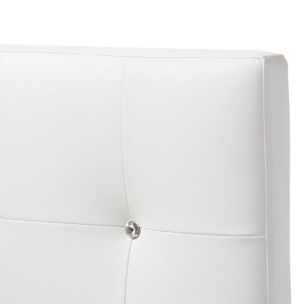 Dalini White Twin Headboard by Baxton Studio - Image 5
