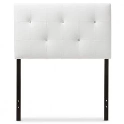 Dalini White Twin Headboard by Baxton Studio