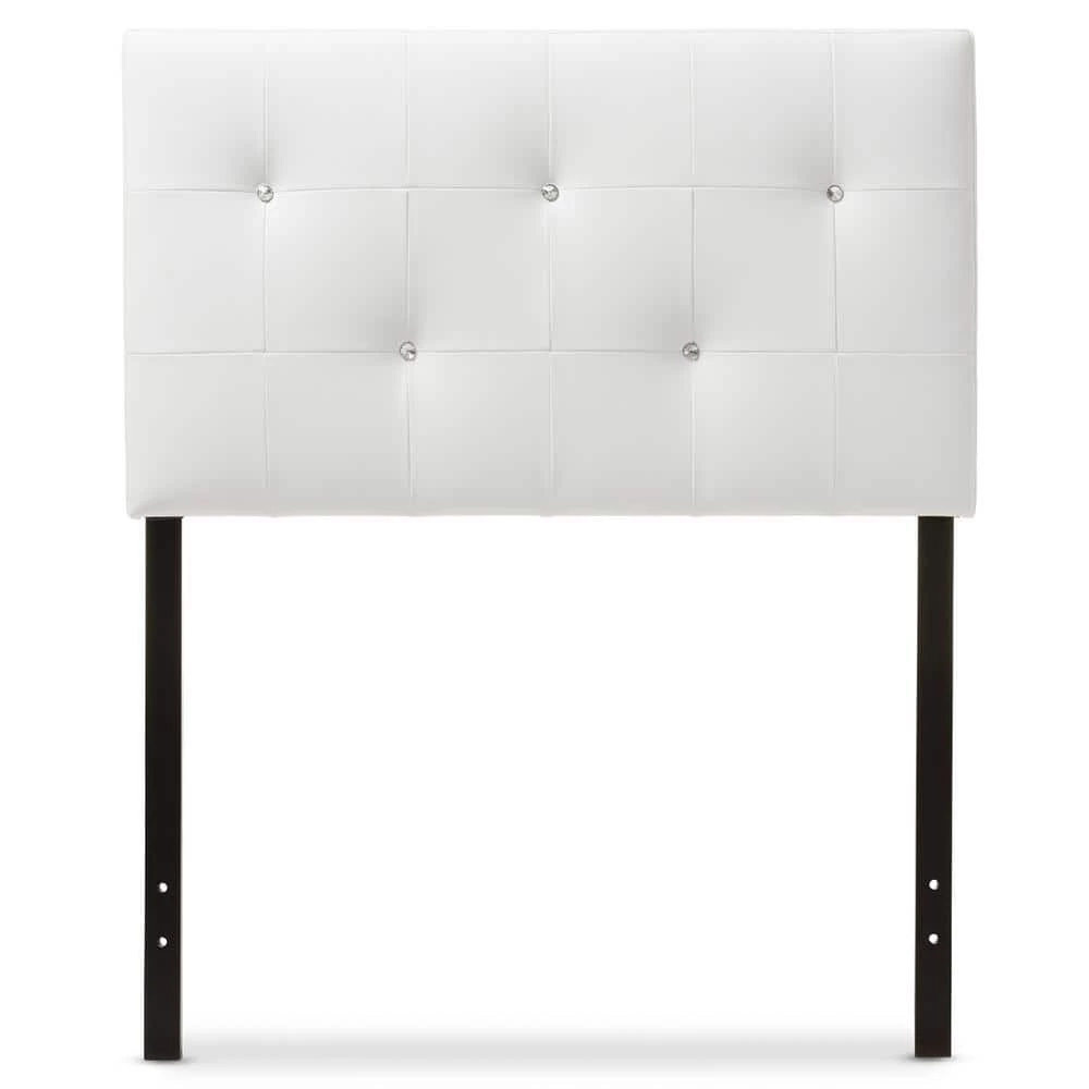 Dalini White Twin Headboard by Baxton Studio