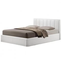 Engelbertha White Queen Upholstered Bed by Baxton Studio